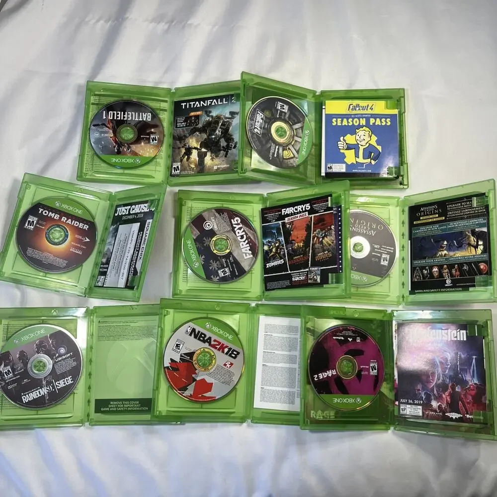 Xbox One Game Lot (8 Games) – Tomb Raider Farcry 5, Fallout 4, Rainbow Six, Rage